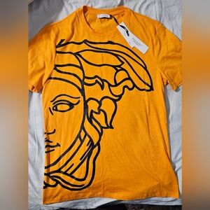 Men's Versace Collection Tee, XXL, Yellow